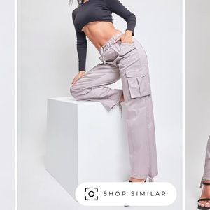 NWT YMI Mid Rise Cargos - Silver Cloud (S)